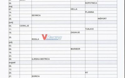 Nacionalni koledar dirk  v avto športu 2006