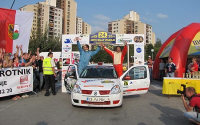 Rally Velenje, zmaga v Diviziji 2 za posadko – Grudnik/Ročnik Clio RS