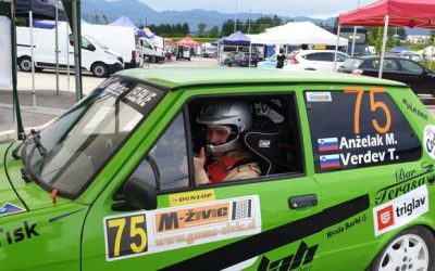 Rally Velenje stopničke za posadko Marko Aželak-Tadej Verdev